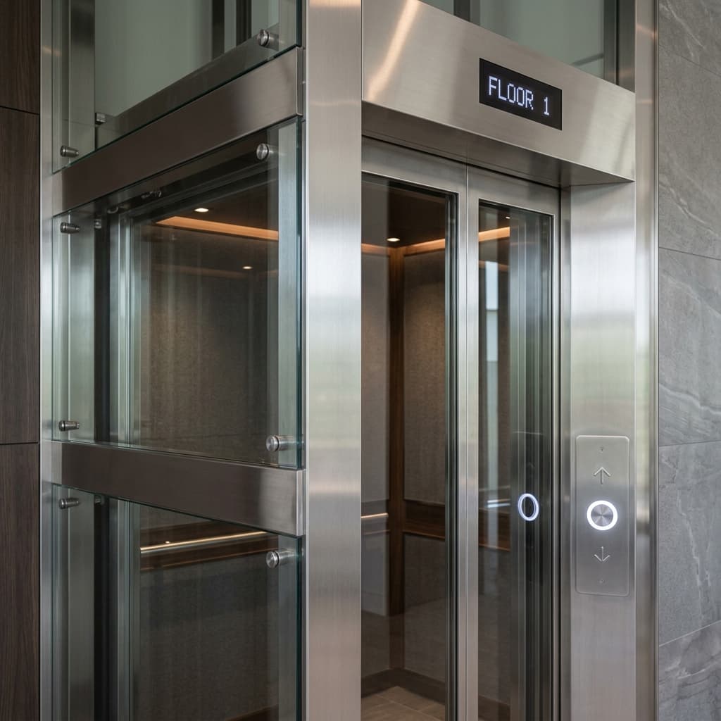 Luxury glass home elevator installation showcasing premium modern design - Gallery View 4